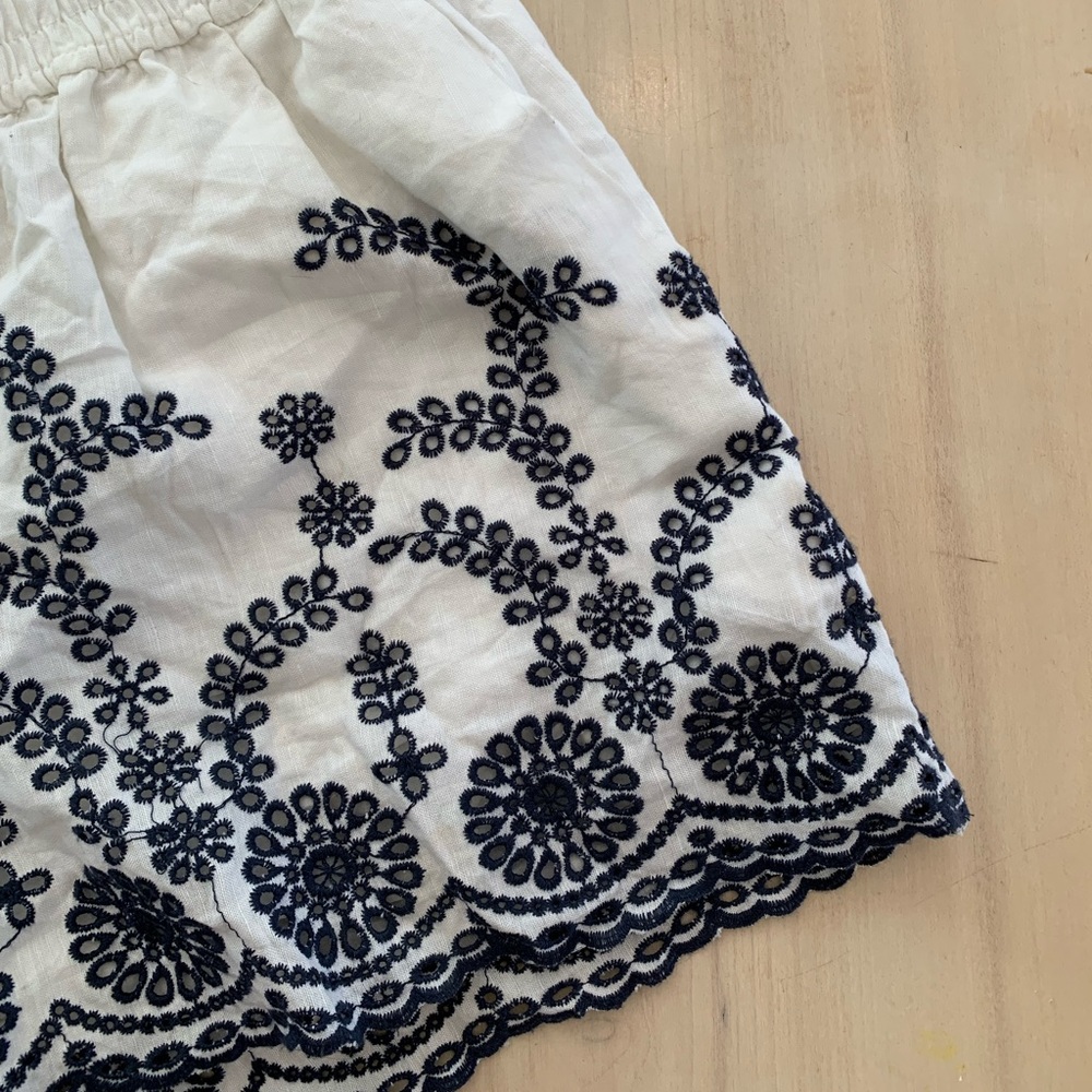 EUC • JCREW Embroidered Summer Shorts - Picture 2 of 7